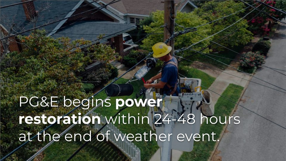 PG&E Power Restoration