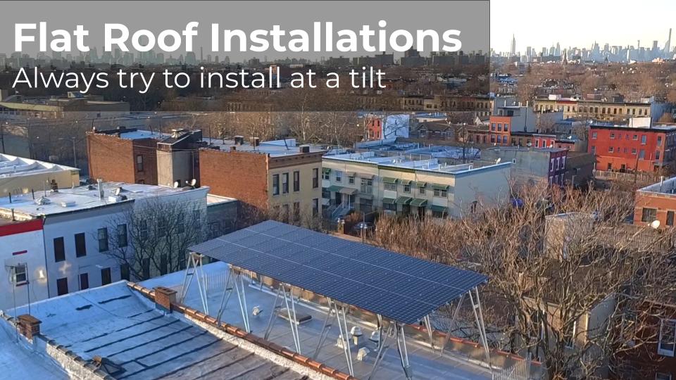 solar installer best practice flat roof