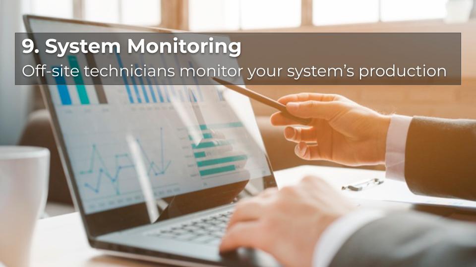 solar system monitoring software on laptop