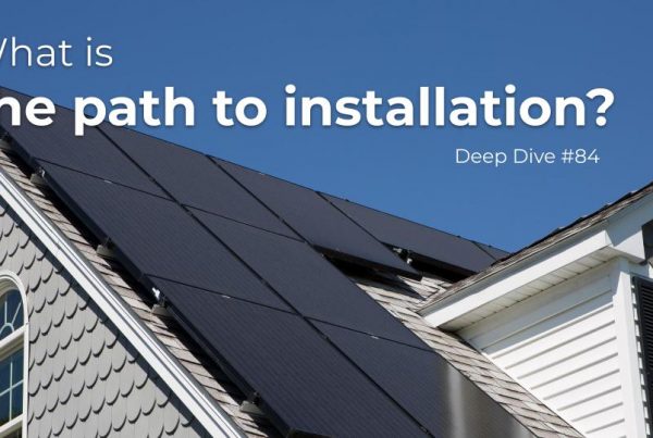 solar panels on rooftop installation path